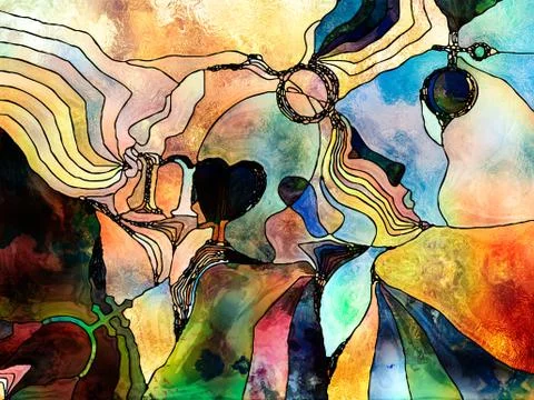 Elements of Shape Division 库存插图