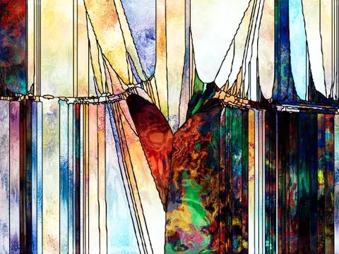 Elements of Shape Division Illustrazione stock