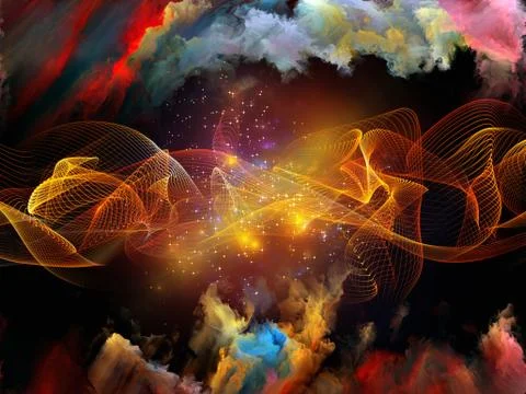 Elements of Sine Wave Stock Illustration