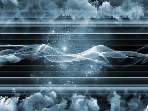 Elements of Sine Wave Illustrazione stock