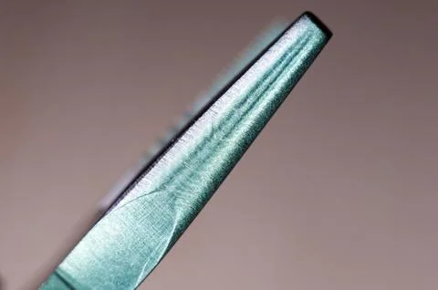 Elements small foldable steel multitool, close up, macro Foto stock