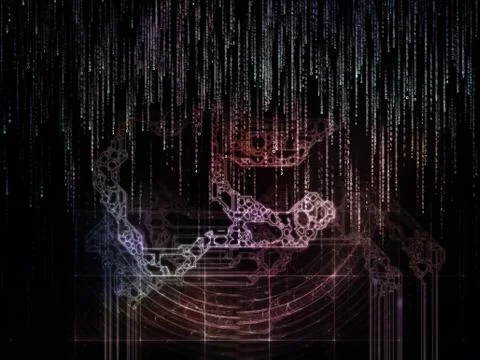 Elements of Space Division Stock Illustration