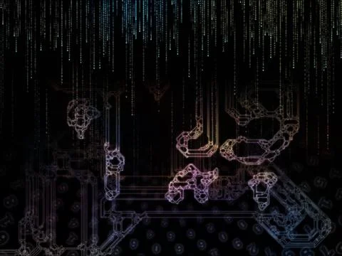 Elements of Space Division Stock Illustration