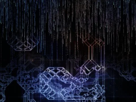 Elements of Space Division Stock Illustration