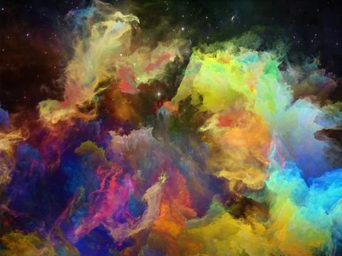 Elements of Space Nebula Illustrazione stock