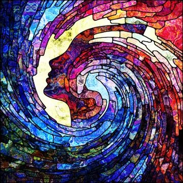 Elements of Spiral Color Stock Illustration
