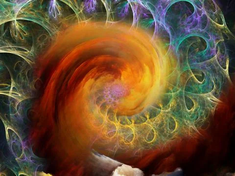 Elements of Spiral Pattern Illustrazione stock