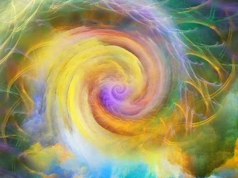 Elements of Spiral Pattern 스톡 일러스트