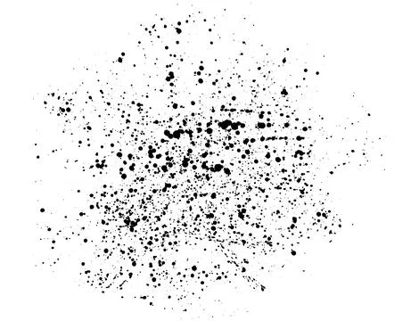 Elements of spray paint,  ink blots. Vector illustration Stock Illustration