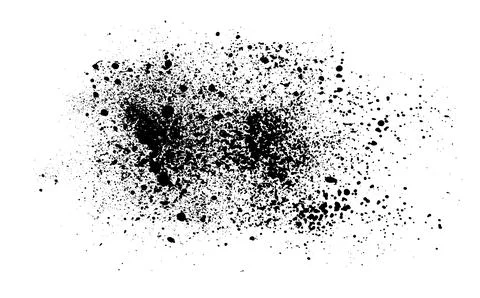 Elements of spray paint,  ink blots. Vector illustration Stock Illustration
