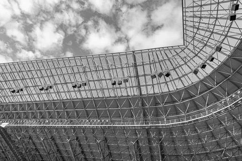 Elements of the stadium construction. 写真素材