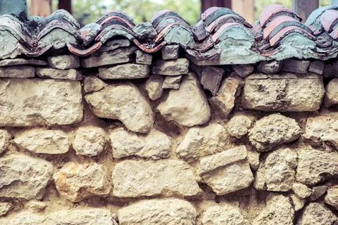 Elements of the structure of the Khansarai or the Palace of the Crimean Khans Stock Photos