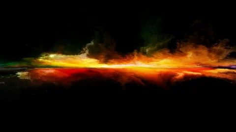 Elements of Sunset Stock Illustration