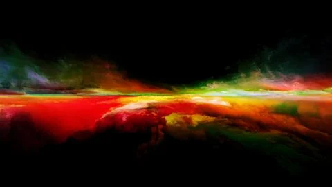 Elements of Sunset Stock Illustration