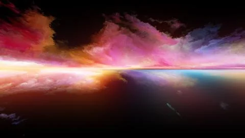 Elements of Sunset 스톡 일러스트