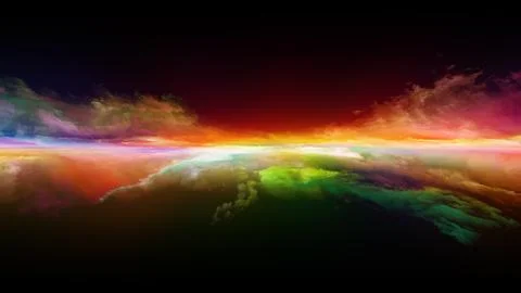 Elements of Sunset Stock Illustration