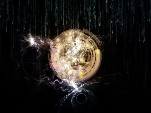 Elements of Technology Illustrazione stock