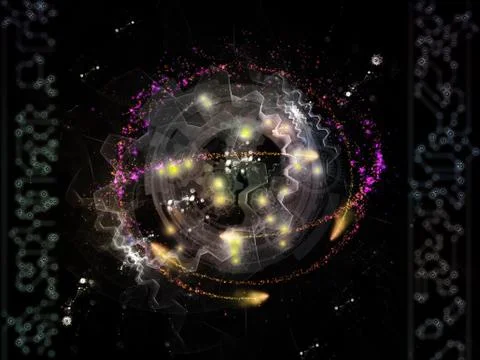 Elements of Technology Stock Illustration