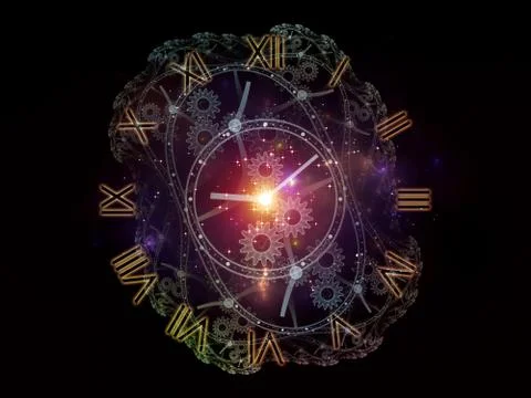 Elements of Temporal Realm Stock Illustration