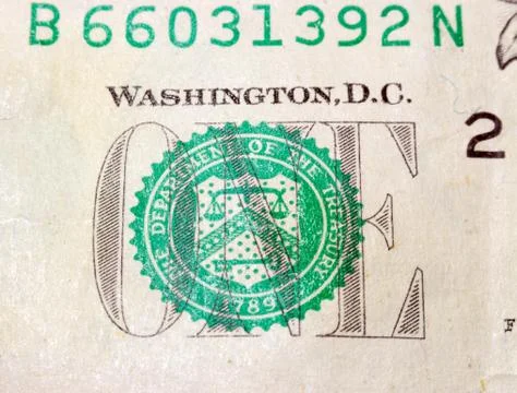 Elements of the us dollar Foto stock