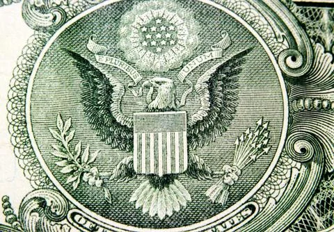Elements of the us dollar Foto stock