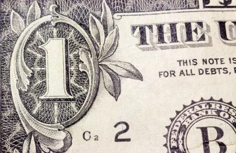 Elements of the us dollar Stock Photos