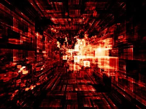 Elements of Virtual Space Stockillustratie