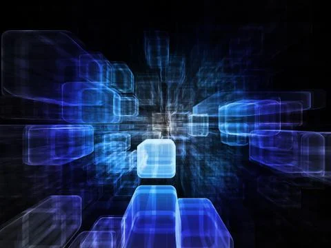 Elements of Virtual Space Ilustración de archivo