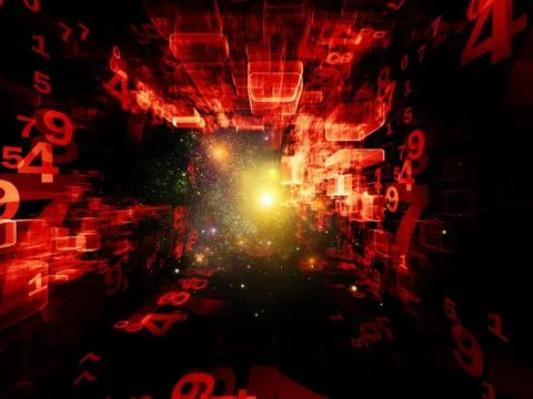 Elements of Virtual Space Illustrazione stock