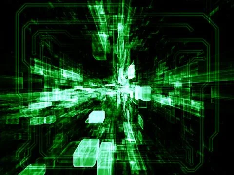 Elements of Virtual Space Illustrazione stock