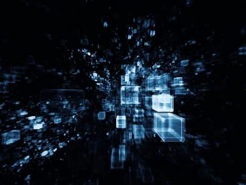 Elements of Virtual Space Illustrazione stock