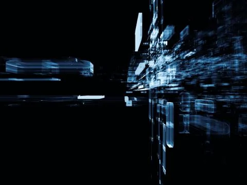 Elements of Virtual Space 스톡 일러스트