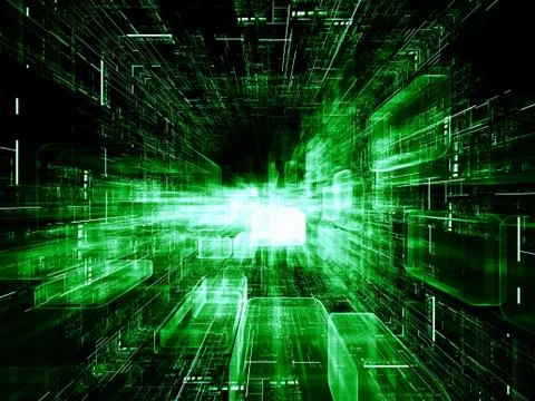 Elements of Virtual Space Illustrazione stock