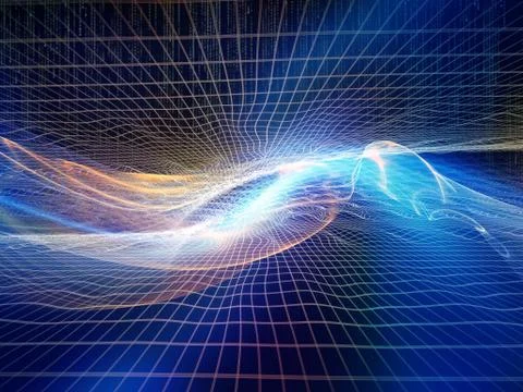 Elements of the Virtual World Stock Illustration