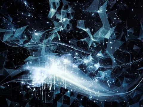 Elements of Virtual World Stockillustratie