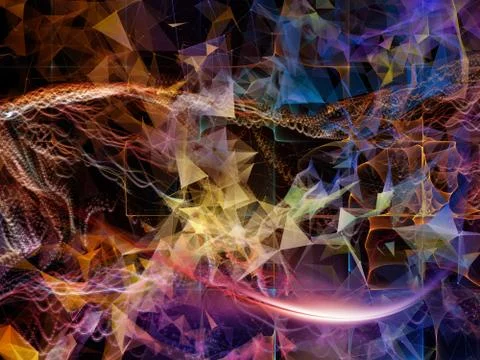 Elements of Virtual World Stockillustratie