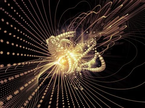 Elements of Wave Particle Illustrazione stock