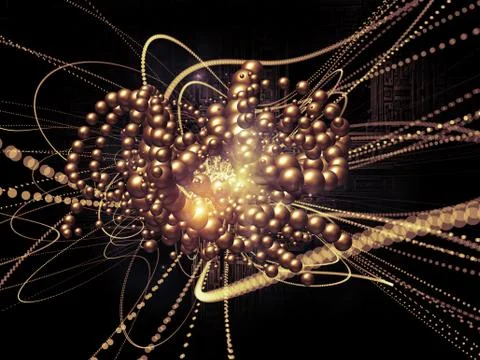 Elements of Wave Particle 스톡 일러스트