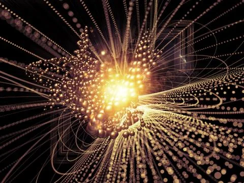 Elements of Wave Particle Illustrazione stock