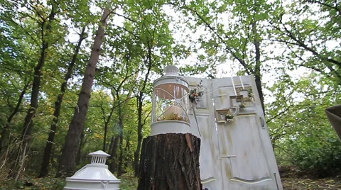 Elements of the wedding decor in nature, outdoor 動画素材 45794937