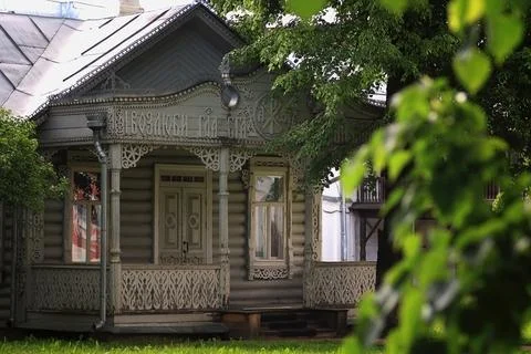 Elements of wooden architecture house 写真素材