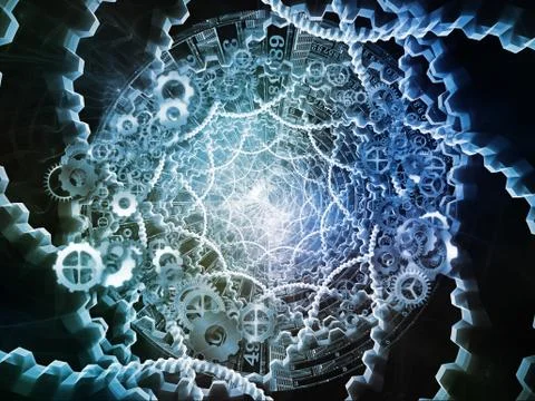 Elements of World of Numbers Stock Illustration