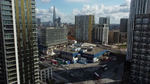 Elephant and Castle development and regeneration Stock Footage 181890811