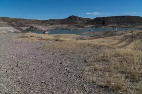 Elephant Butte Eastern view, New Mexico. Stock Photos