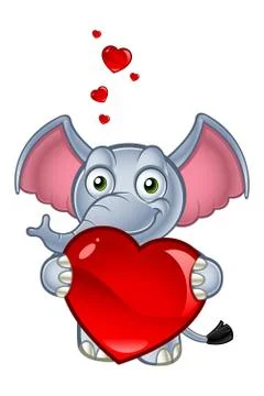 Elephant Cartoon Character Illustrazione stock