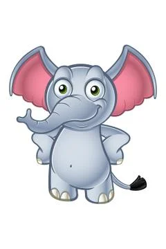Elephant Cartoon Character Stock Illustration