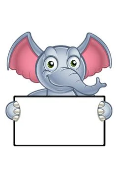 Elephant Cartoon Character Stock Illustration