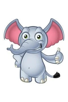 Elephant Cartoon Character Stock Illustration