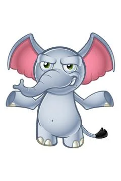 Elephant Cartoon Character Stock Illustration