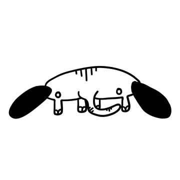 Elephant in cartoon flat style Stock Illustration